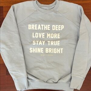 Spiritual Gangster Gray Sweatshirt with Gold Accents